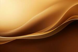 Simple dark brown background, wavy lines, gradient, glow photo