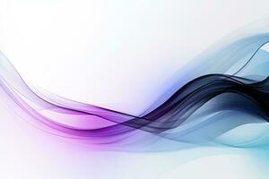 Blue purple gradient abstract background with smoke, neon, glow effect photo