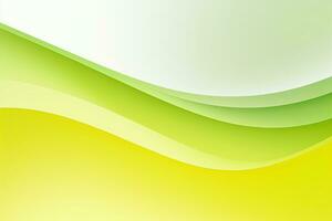 Simple yellow green background, wavy lines, gradient photo