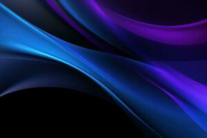 Blue purple gradient abstract background with smoke, neon, glow effect photo