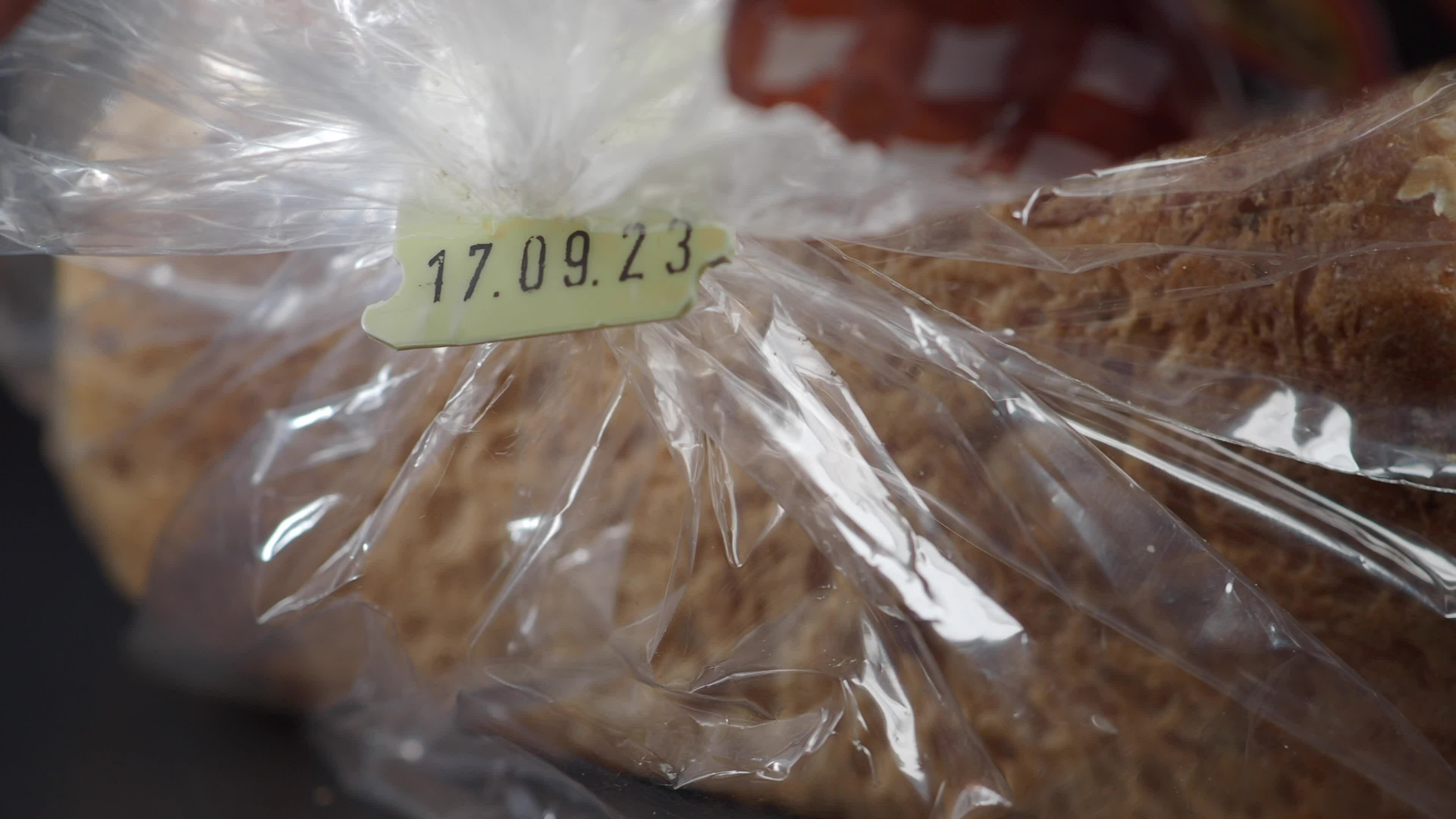 expiry date on a bread packet 33258215 Stock Video at Vecteezy
