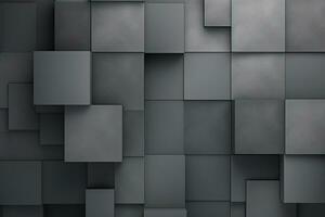 Modern geometric gray cubes background photo