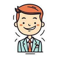 Businessman character design. vector illustration eps 10. Flat style.