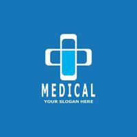 Medical cross health logo vector template