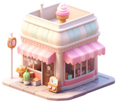 Cake shop. Generative AI. png