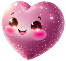 cuore emoji. generativo ai. png