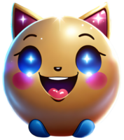 sourire émoji. génératif ai. png