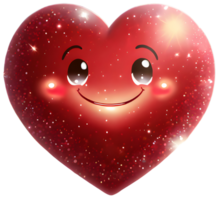 cuore emoji. generativo ai. png