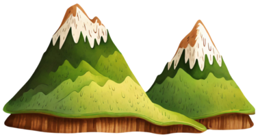 Mountain landscape. Generative AI. png