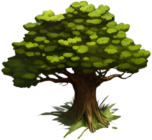 Tree illustration. Generative AI. png