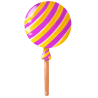 a lollipop with a striped top and bottom png