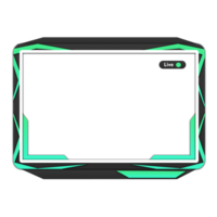 Stream overlay for twitch 3d game frame border png