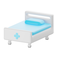 3d icon render of medical bed png