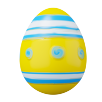 3d representación de Pascua de Resurrección huevo. png