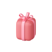 Red gift box illustration. png