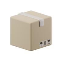 3d render of parcel delivery box. png