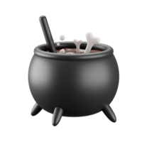 3d Symbol von Halloween Kessel. png