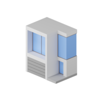 3d render of a modern house. png