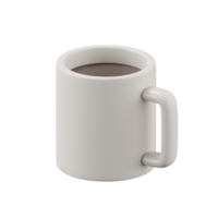 3d Rendern von ein Tasse von Kaffee. png