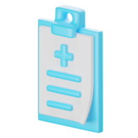 3d icon render of prescription png