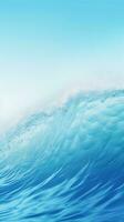 a sea wave background image, vertical format, background image, generative AI photo