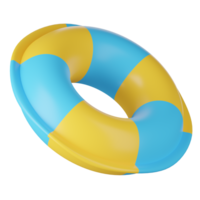 3D render of inflatable swimming ring png