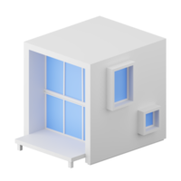 3d render of modern house. png