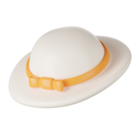 3D render of beach hat png