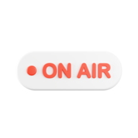 3d rendering of on air icon. png