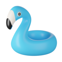 3d render do flamingo inflável anel png