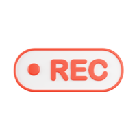 3d le rendu de record icône. png