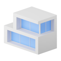 3d geven van modern huis. png