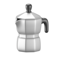 3d icône de café moka pot. png