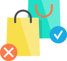 compras icono aislado png