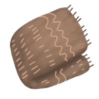 a brown blanket with a pattern on it png