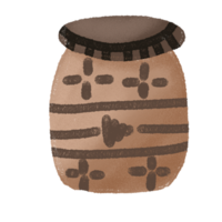 a brown jar png