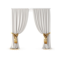 Realistic Curtain set ai generative png