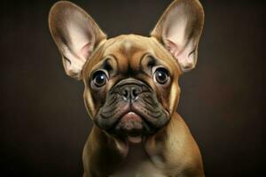 Cute french bulldog. Generate Ai photo