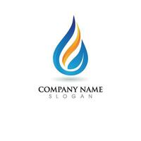 water drop Logo Template vector