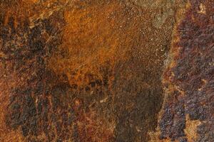 Background of a stone and metal texture. The perfect combination of strength and elegance. photo