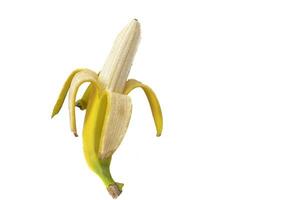 Bananas isolated on a white background. Bananas are tropical fruits with soft, sweet pulp, ideal for eating alone or adding to smoothies and desserts. photo