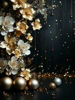 decoration or ornament design, New Year celebration posters, Christmas, birthdays, etc., generative ai photo