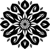 mandala - minimalista y plano logo - vector ilustración