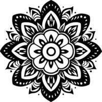 Mandala - Minimalist and Flat Logo - Vector illustration