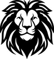 Lion - Black and White Isolated Icon - Vector illustration