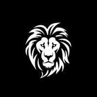 Lion - Black and White Isolated Icon - Vector illustration