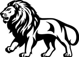 Lion, Minimalist and Simple Silhouette - Vector illustration