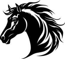 Horse, Minimalist and Simple Silhouette - Vector illustration