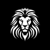 Lion, Black and White Vector illustration