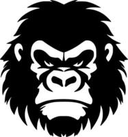 Gorilla, Minimalist and Simple Silhouette - Vector illustration